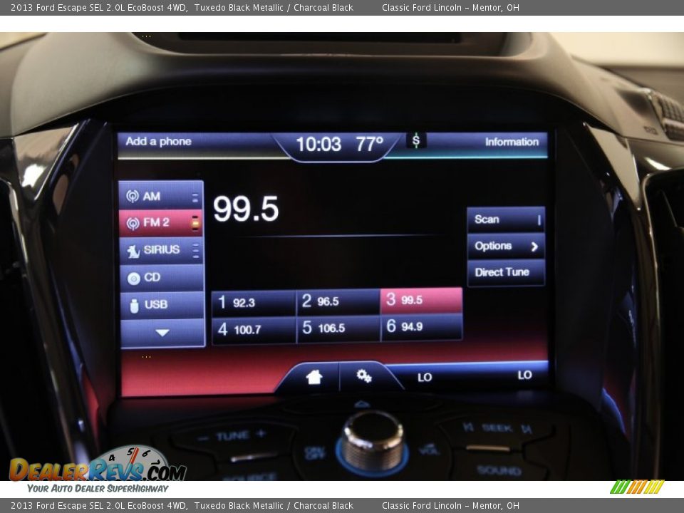 2013 Ford Escape SEL 2.0L EcoBoost 4WD Tuxedo Black Metallic / Charcoal Black Photo #11