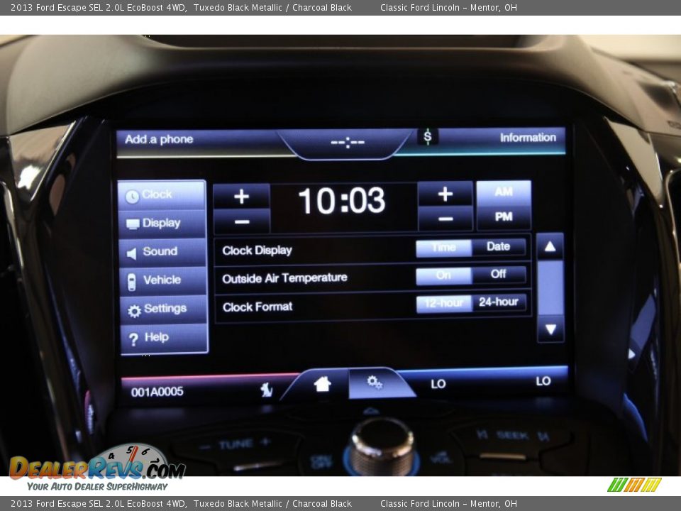 2013 Ford Escape SEL 2.0L EcoBoost 4WD Tuxedo Black Metallic / Charcoal Black Photo #13