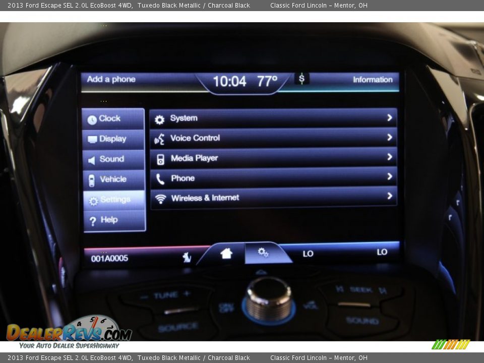 2013 Ford Escape SEL 2.0L EcoBoost 4WD Tuxedo Black Metallic / Charcoal Black Photo #14