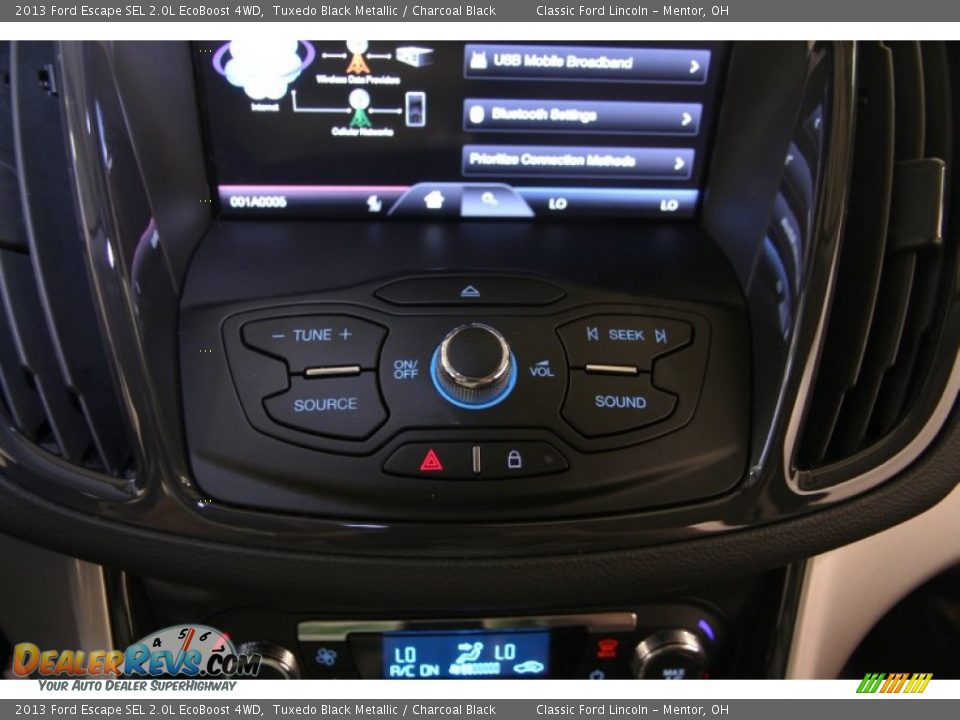 2013 Ford Escape SEL 2.0L EcoBoost 4WD Tuxedo Black Metallic / Charcoal Black Photo #17