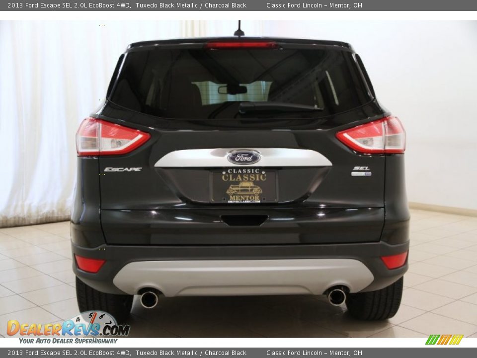 2013 Ford Escape SEL 2.0L EcoBoost 4WD Tuxedo Black Metallic / Charcoal Black Photo #23