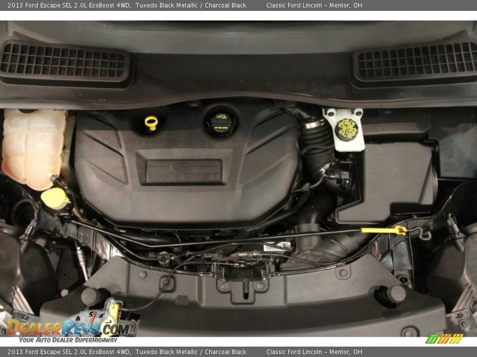 2013 Ford Escape SEL 2.0L EcoBoost 4WD Tuxedo Black Metallic / Charcoal Black Photo #24