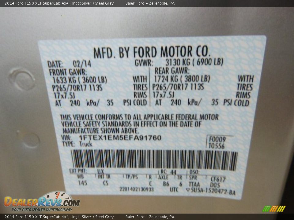 2014 Ford F150 XLT SuperCab 4x4 Ingot Silver / Steel Grey Photo #20