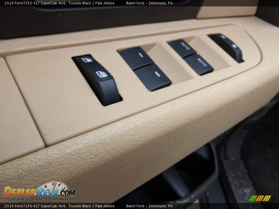 2014 Ford F150 XLT SuperCab 4x4 Tuxedo Black / Pale Adobe Photo #15