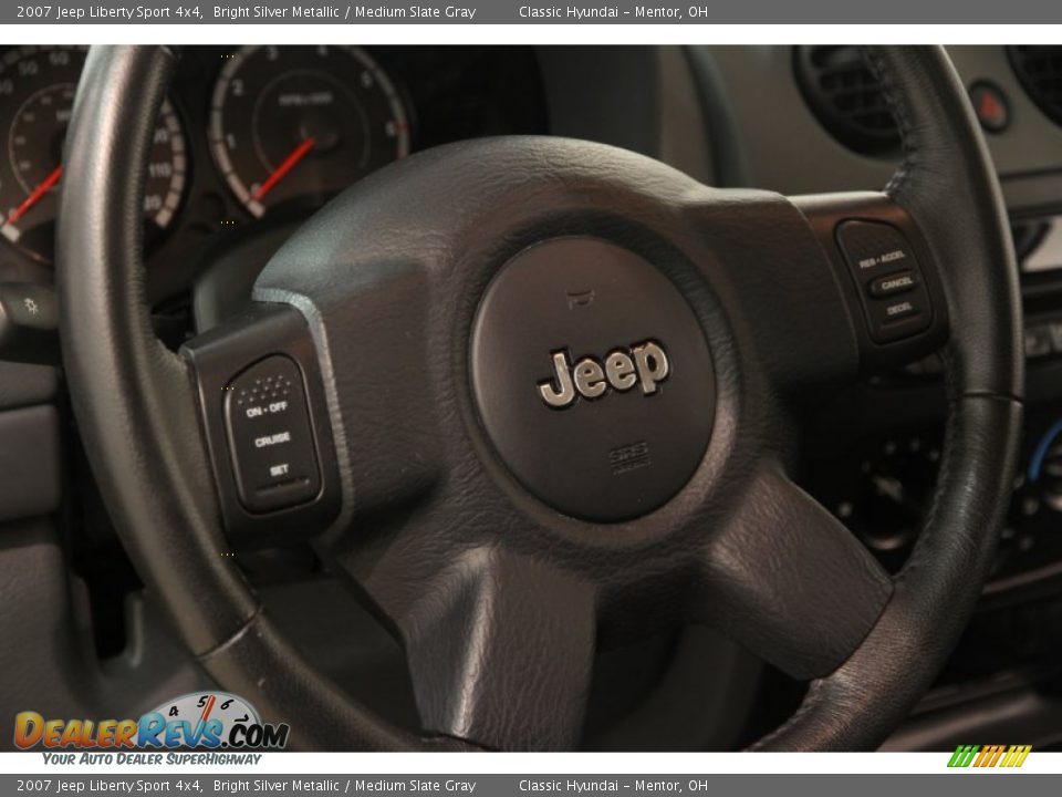 2007 Jeep Liberty Sport 4x4 Bright Silver Metallic / Medium Slate Gray Photo #6