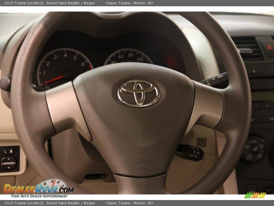 2010 Toyota Corolla LE Desert Sand Metallic / Bisque Photo #6