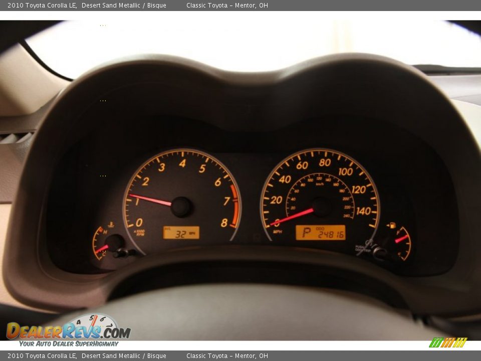 2010 Toyota Corolla LE Desert Sand Metallic / Bisque Photo #7