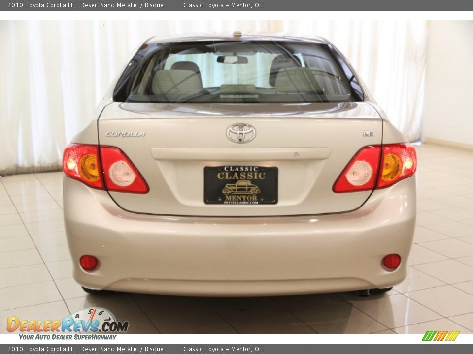 2010 Toyota Corolla LE Desert Sand Metallic / Bisque Photo #14