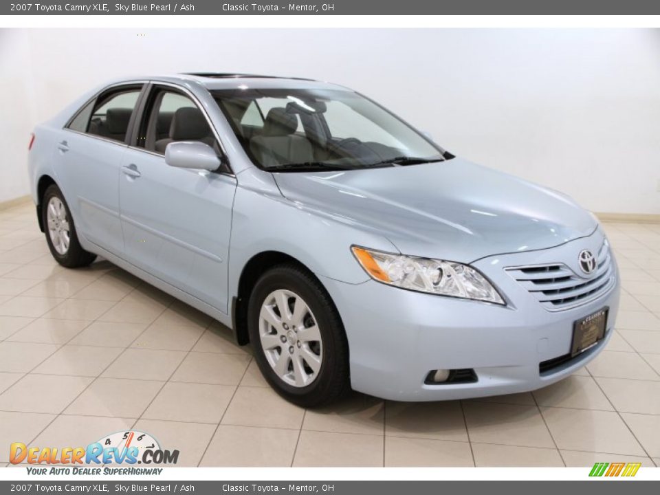 2007 Toyota Camry XLE Sky Blue Pearl / Ash Photo #1