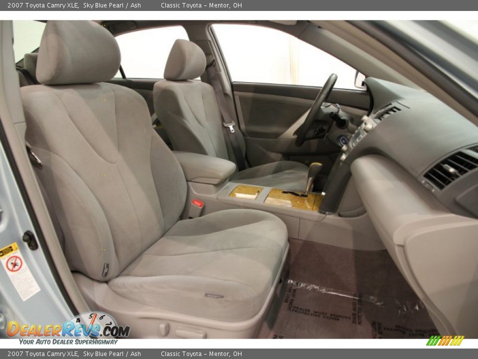 2007 Toyota Camry XLE Sky Blue Pearl / Ash Photo #12