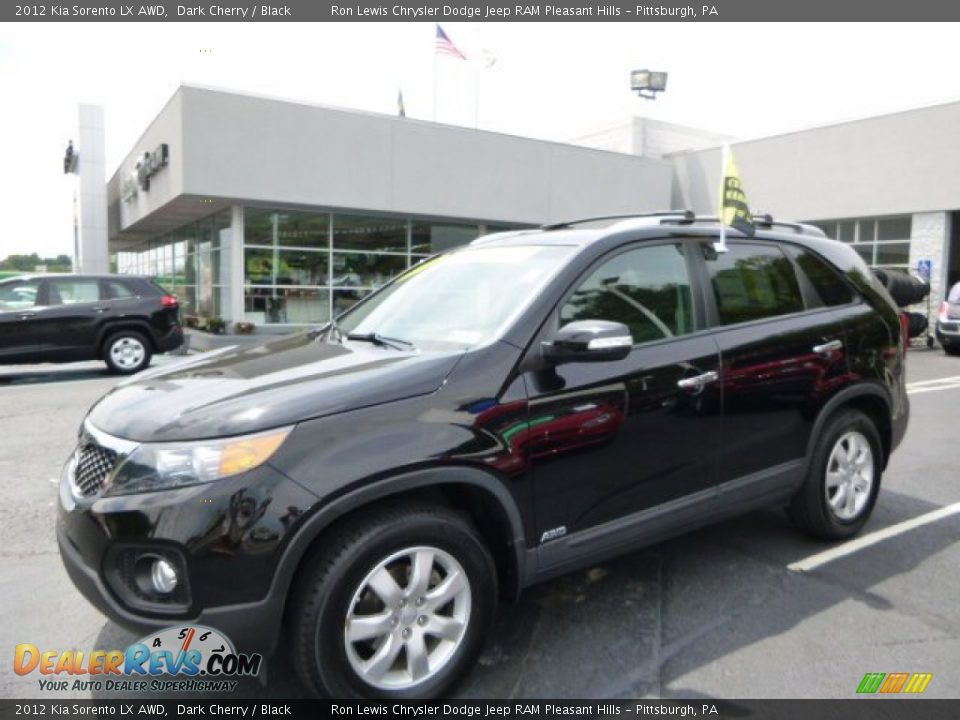 2012 Kia Sorento LX AWD Dark Cherry / Black Photo #1