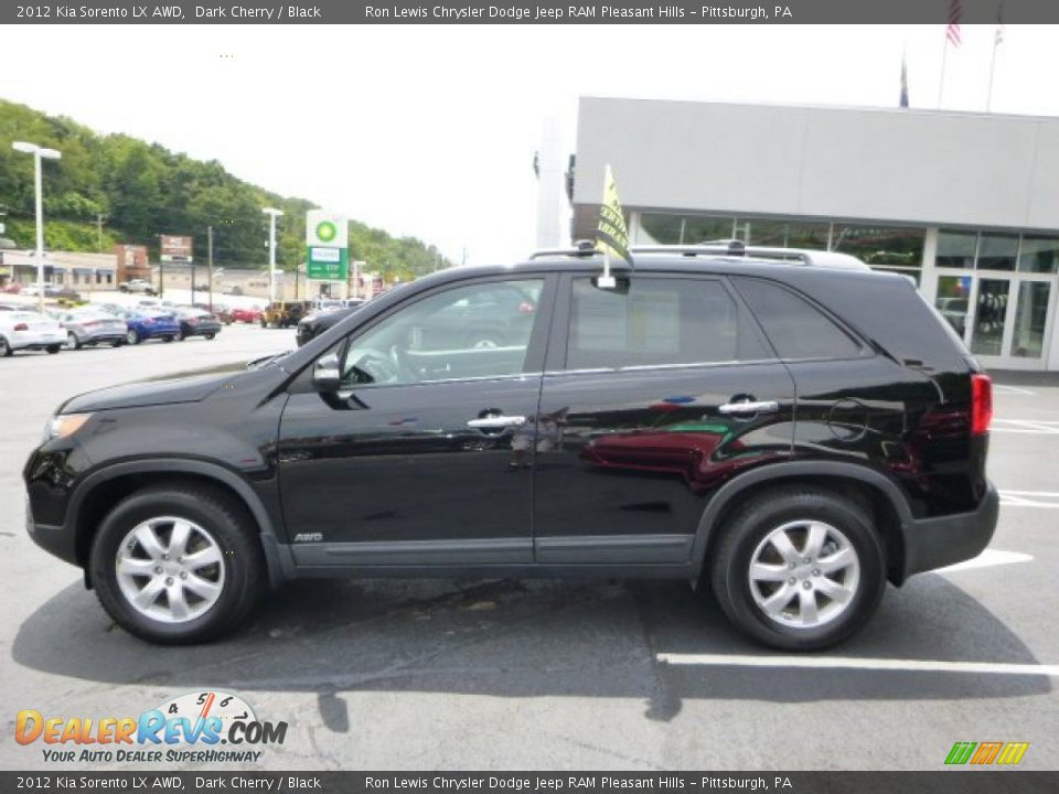 2012 Kia Sorento LX AWD Dark Cherry / Black Photo #2