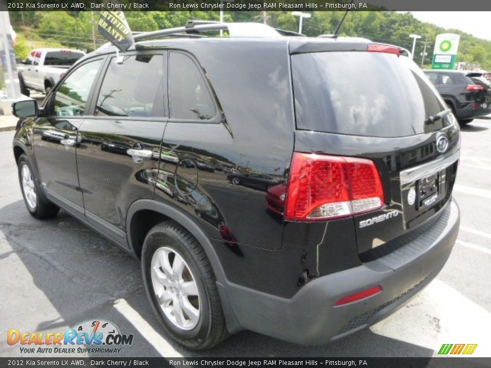 2012 Kia Sorento LX AWD Dark Cherry / Black Photo #3