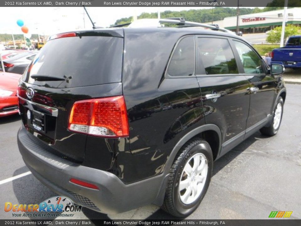 2012 Kia Sorento LX AWD Dark Cherry / Black Photo #5