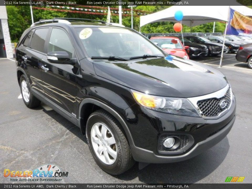 2012 Kia Sorento LX AWD Dark Cherry / Black Photo #7