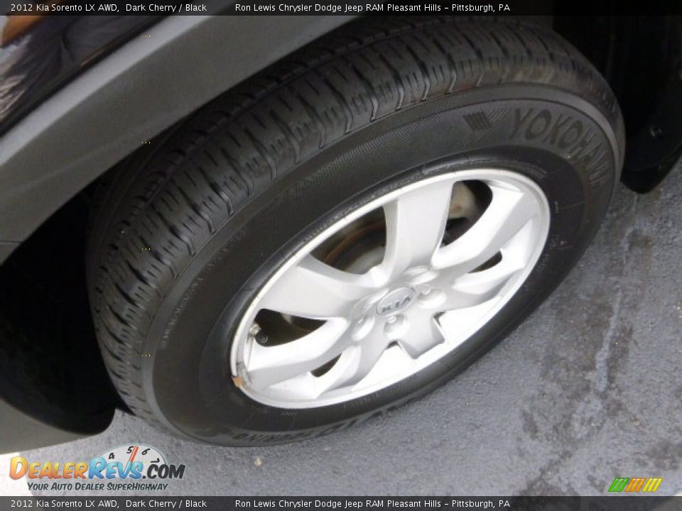 2012 Kia Sorento LX AWD Dark Cherry / Black Photo #9