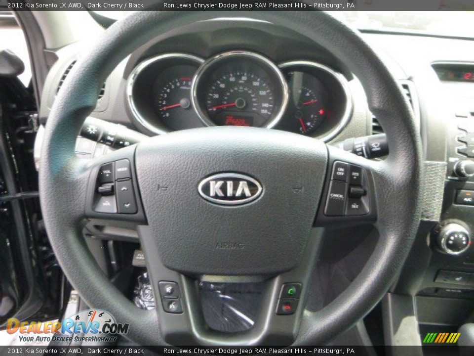 2012 Kia Sorento LX AWD Dark Cherry / Black Photo #15
