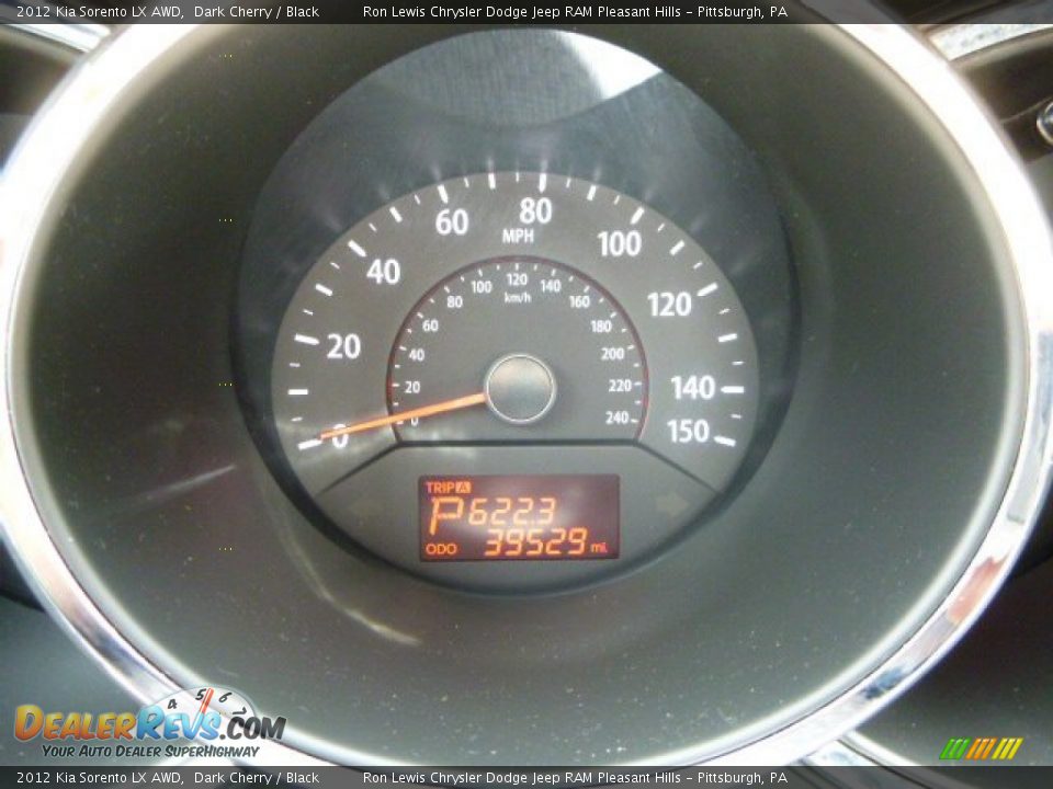 2012 Kia Sorento LX AWD Dark Cherry / Black Photo #18