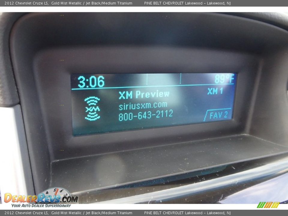 2012 Chevrolet Cruze LS Gold Mist Metallic / Jet Black/Medium Titanium Photo #16