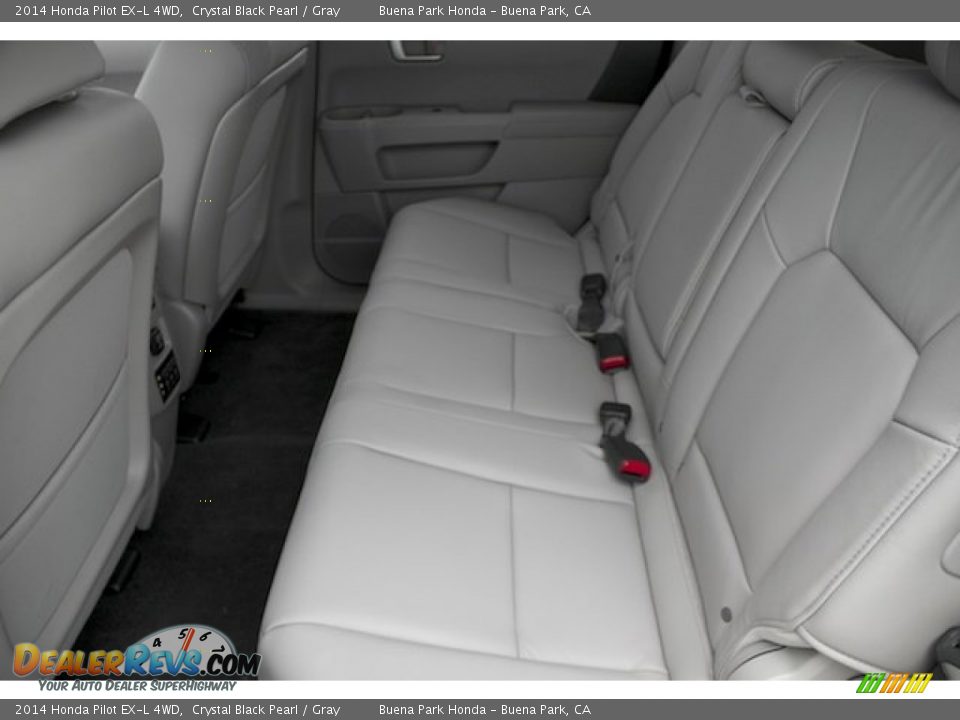 2014 Honda Pilot EX-L 4WD Crystal Black Pearl / Gray Photo #13