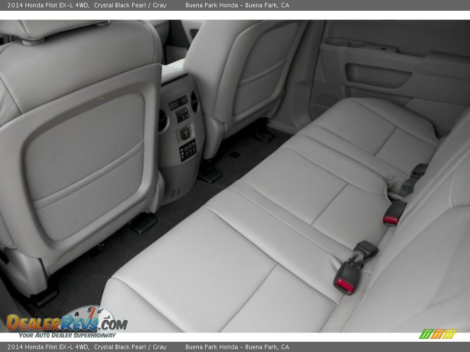 2014 Honda Pilot EX-L 4WD Crystal Black Pearl / Gray Photo #14