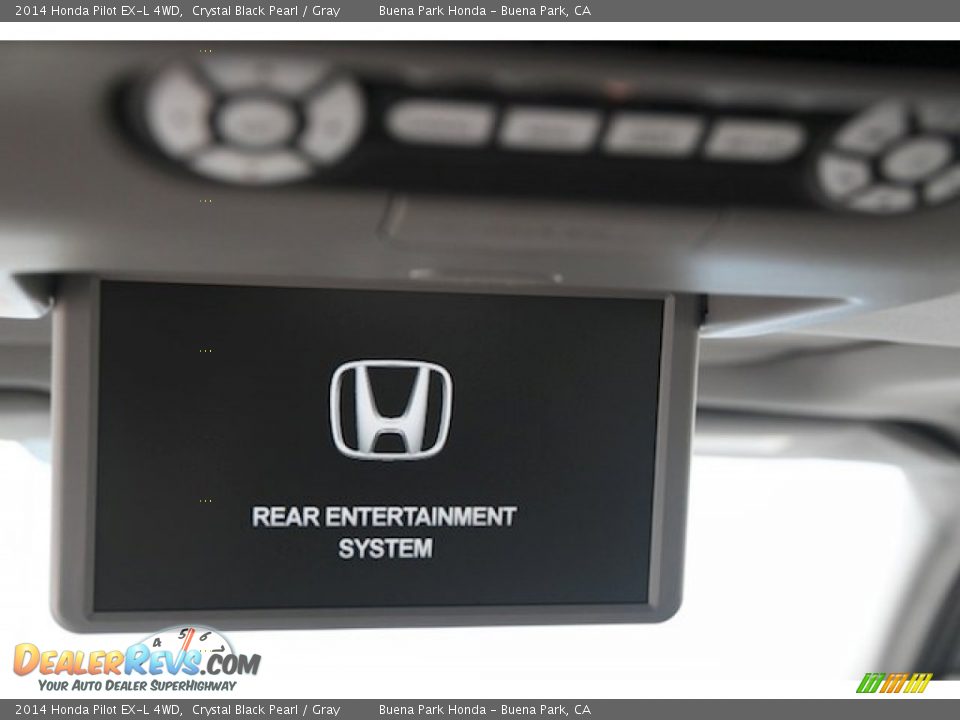 2014 Honda Pilot EX-L 4WD Crystal Black Pearl / Gray Photo #17