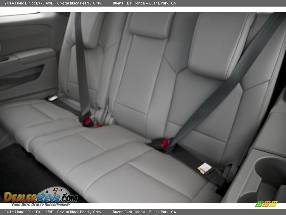 2014 Honda Pilot EX-L 4WD Crystal Black Pearl / Gray Photo #18