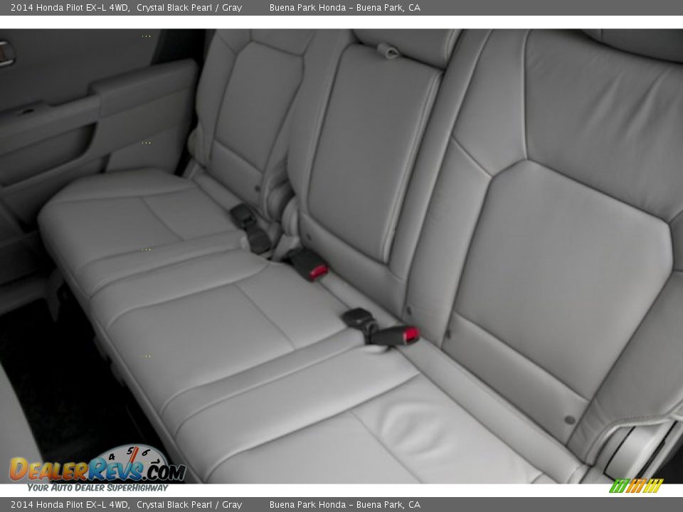 2014 Honda Pilot EX-L 4WD Crystal Black Pearl / Gray Photo #19