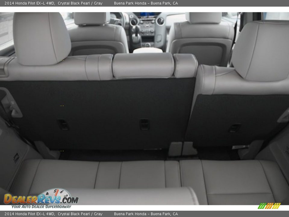 2014 Honda Pilot EX-L 4WD Crystal Black Pearl / Gray Photo #21