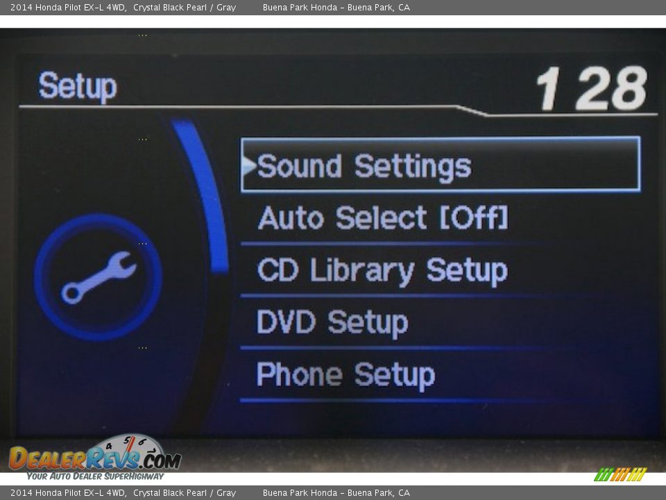 2014 Honda Pilot EX-L 4WD Crystal Black Pearl / Gray Photo #22