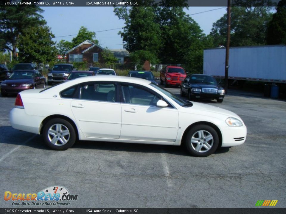 2006 Chevrolet Impala LS White / Gray Photo #4