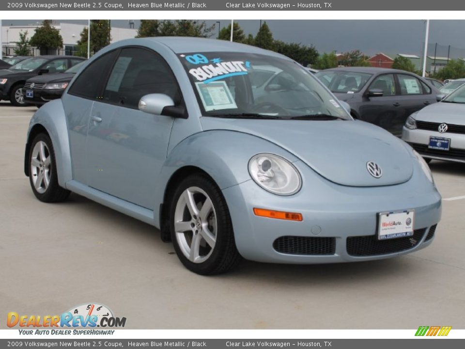 2009 Volkswagen New Beetle 2.5 Coupe Heaven Blue Metallic / Black Photo #1