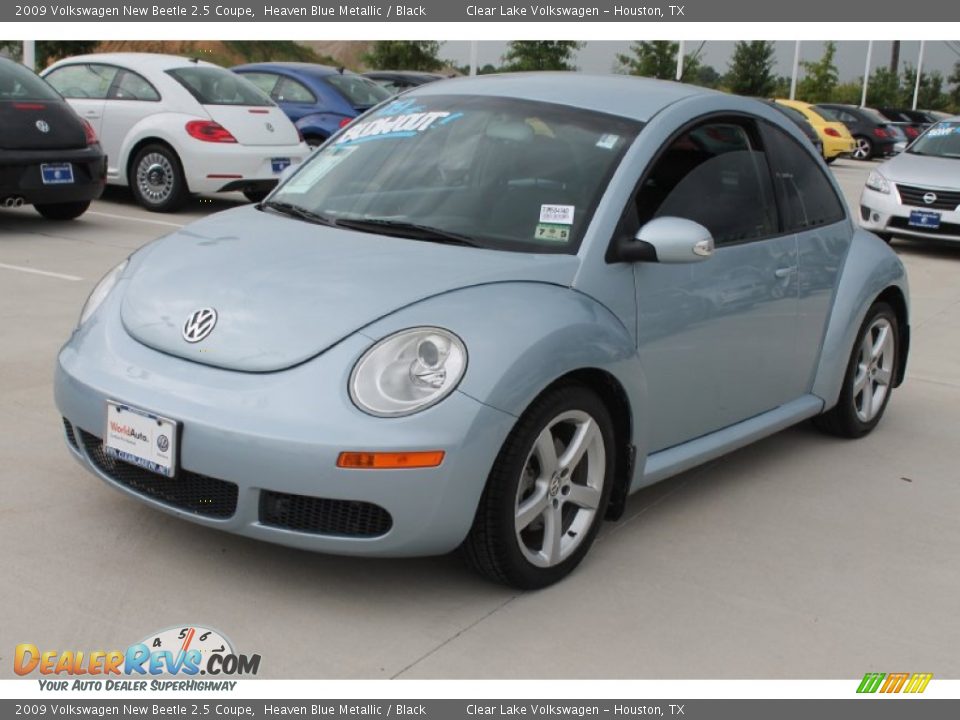 2009 Volkswagen New Beetle 2.5 Coupe Heaven Blue Metallic / Black Photo #3