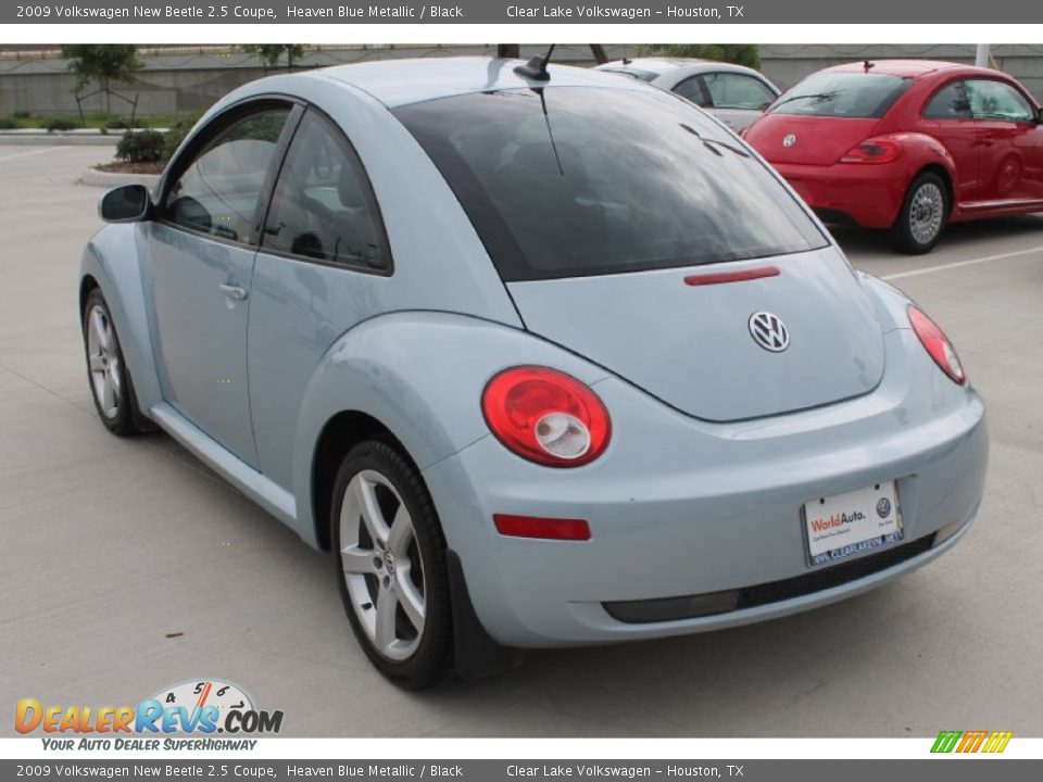 2009 Volkswagen New Beetle 2.5 Coupe Heaven Blue Metallic / Black Photo #7
