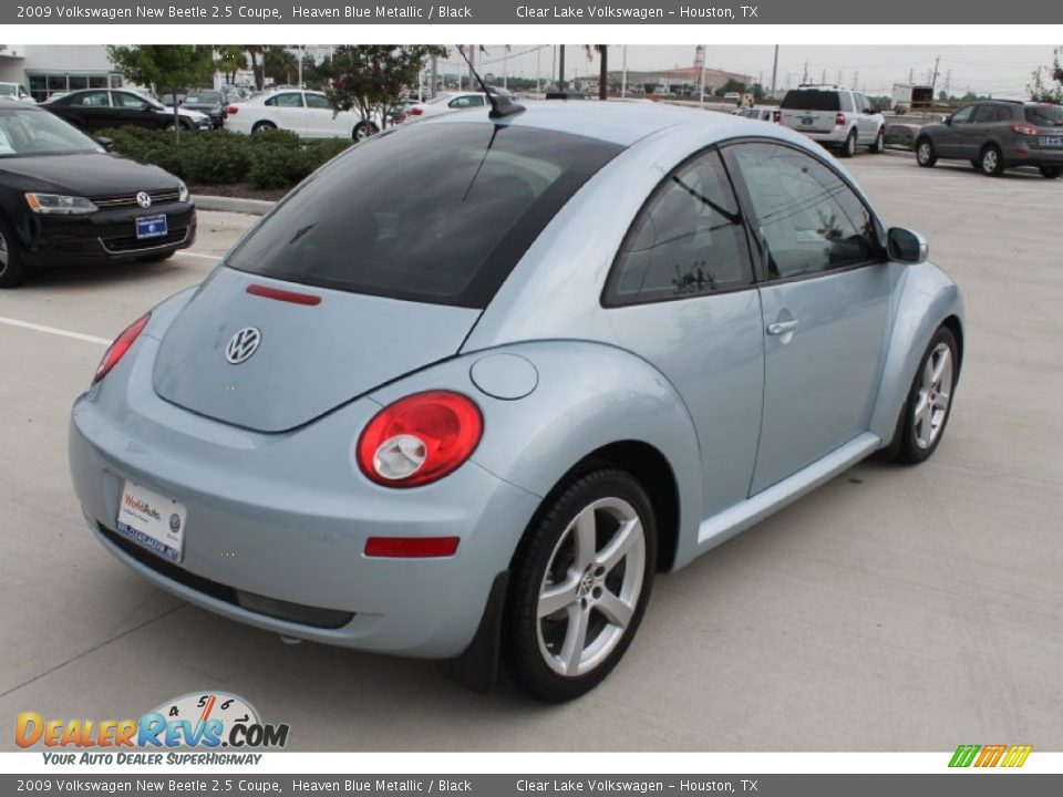 2009 Volkswagen New Beetle 2.5 Coupe Heaven Blue Metallic / Black Photo #9