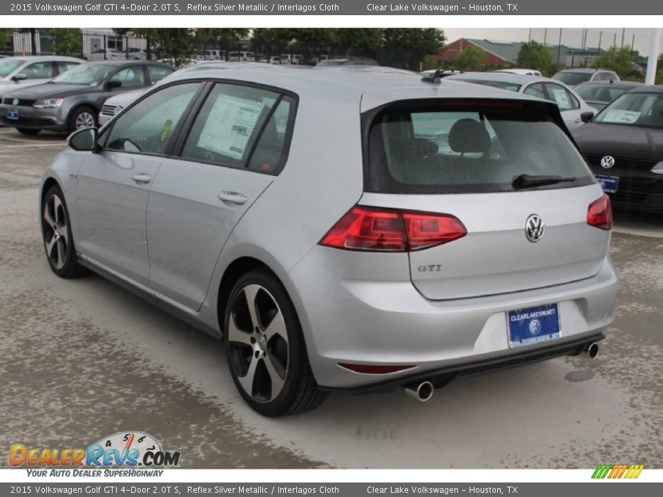 2015 Volkswagen Golf GTI 4-Door 2.0T S Reflex Silver Metallic / Interlagos Cloth Photo #6