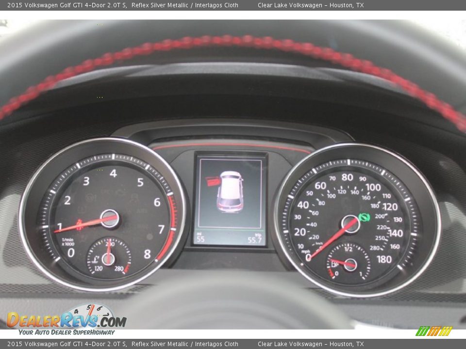 2015 Volkswagen Golf GTI 4-Door 2.0T S Gauges Photo #15