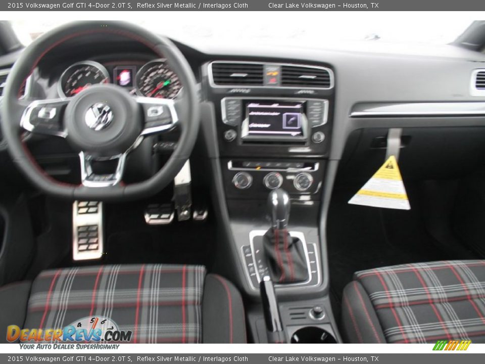 2015 Volkswagen Golf GTI 4-Door 2.0T S Reflex Silver Metallic / Interlagos Cloth Photo #19