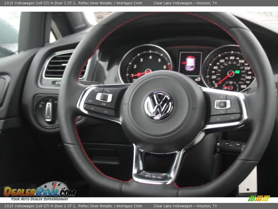 2015 Volkswagen Golf GTI 4-Door 2.0T S Steering Wheel Photo #20