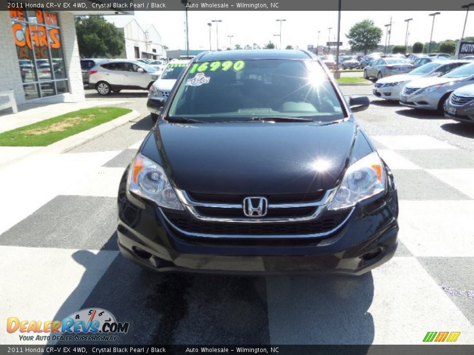 2011 Honda CR-V EX 4WD Crystal Black Pearl / Black Photo #2