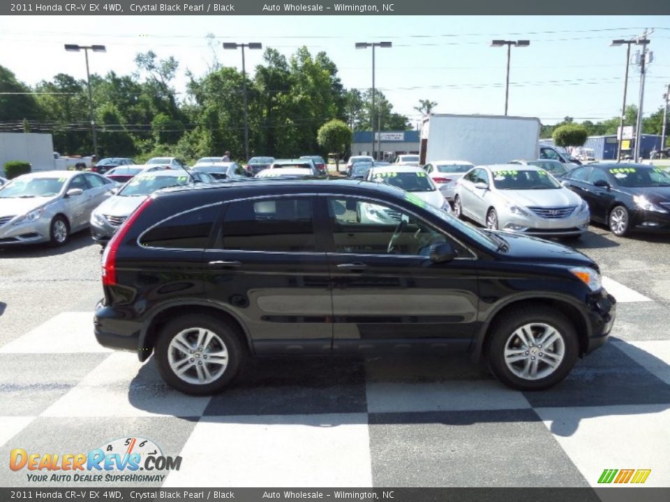 2011 Honda CR-V EX 4WD Crystal Black Pearl / Black Photo #3