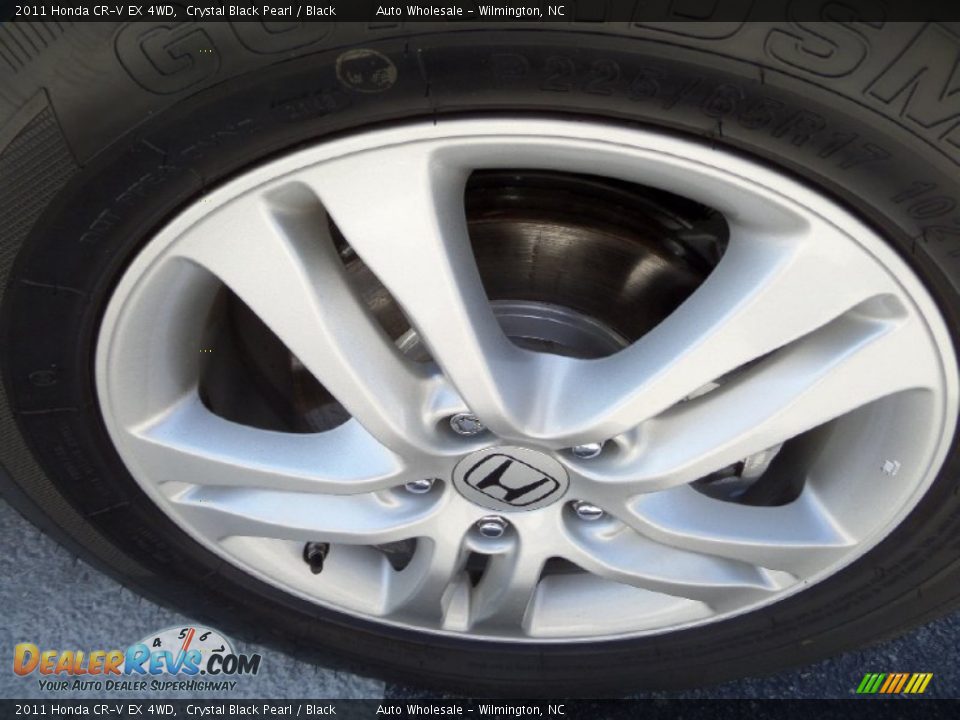 2011 Honda CR-V EX 4WD Crystal Black Pearl / Black Photo #7