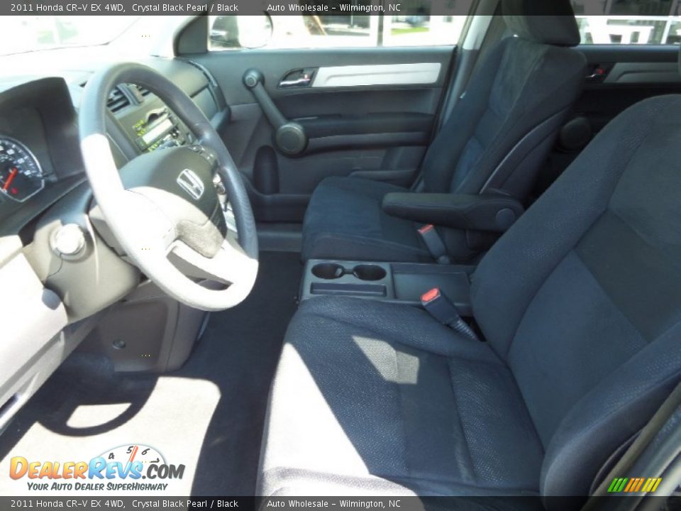 2011 Honda CR-V EX 4WD Crystal Black Pearl / Black Photo #10