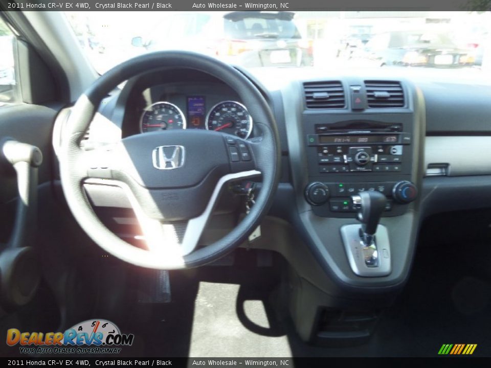 2011 Honda CR-V EX 4WD Crystal Black Pearl / Black Photo #15