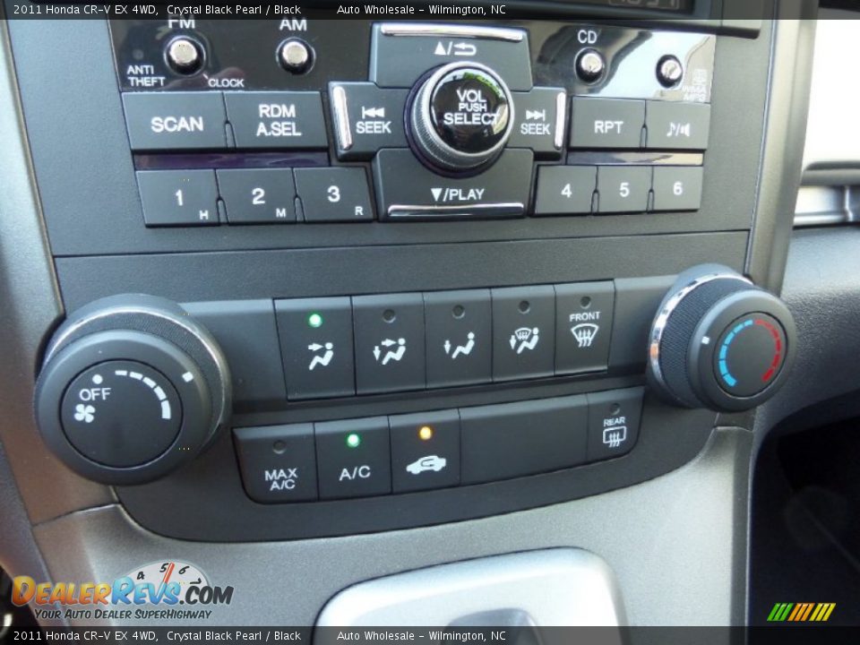 2011 Honda CR-V EX 4WD Crystal Black Pearl / Black Photo #18