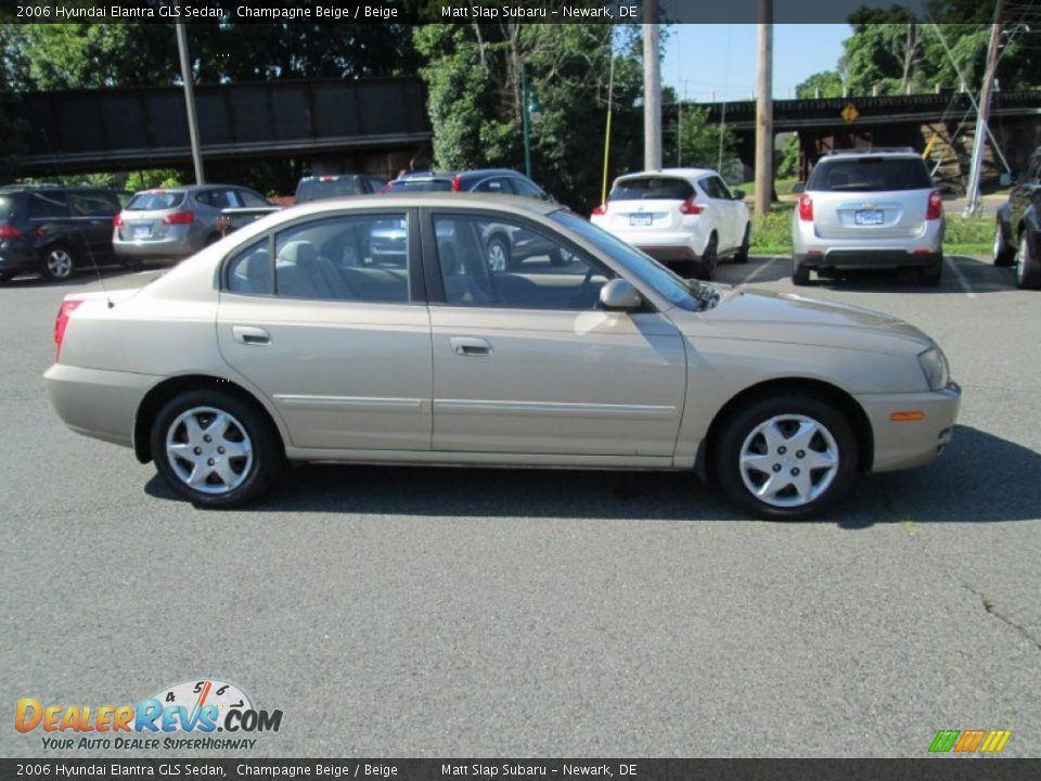 2006 Hyundai Elantra GLS Sedan Champagne Beige / Beige Photo #5