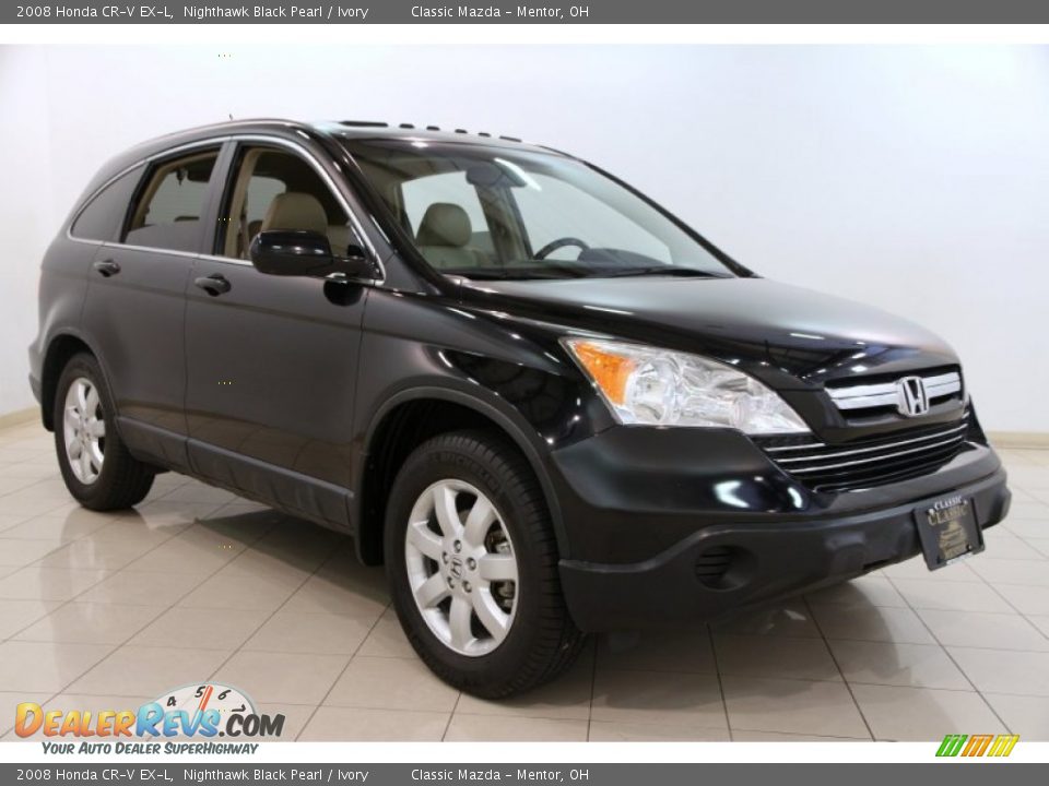 2008 Honda CR-V EX-L Nighthawk Black Pearl / Ivory Photo #1