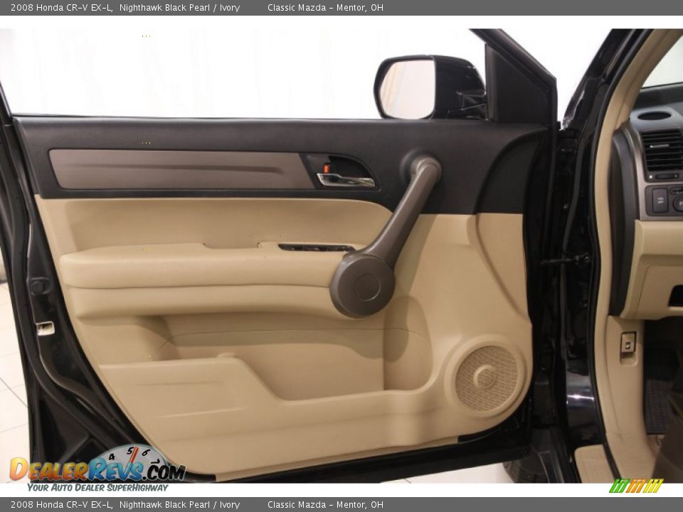 2008 Honda CR-V EX-L Nighthawk Black Pearl / Ivory Photo #4