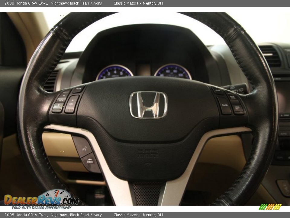 2008 Honda CR-V EX-L Steering Wheel Photo #6