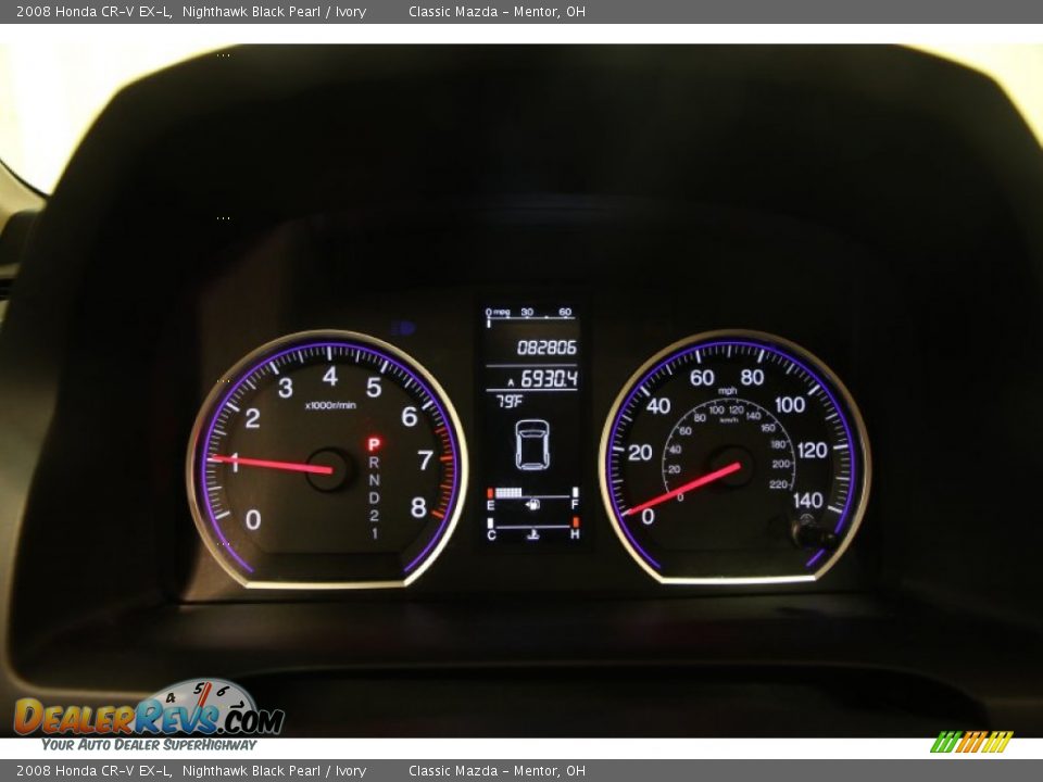 2008 Honda CR-V EX-L Gauges Photo #7